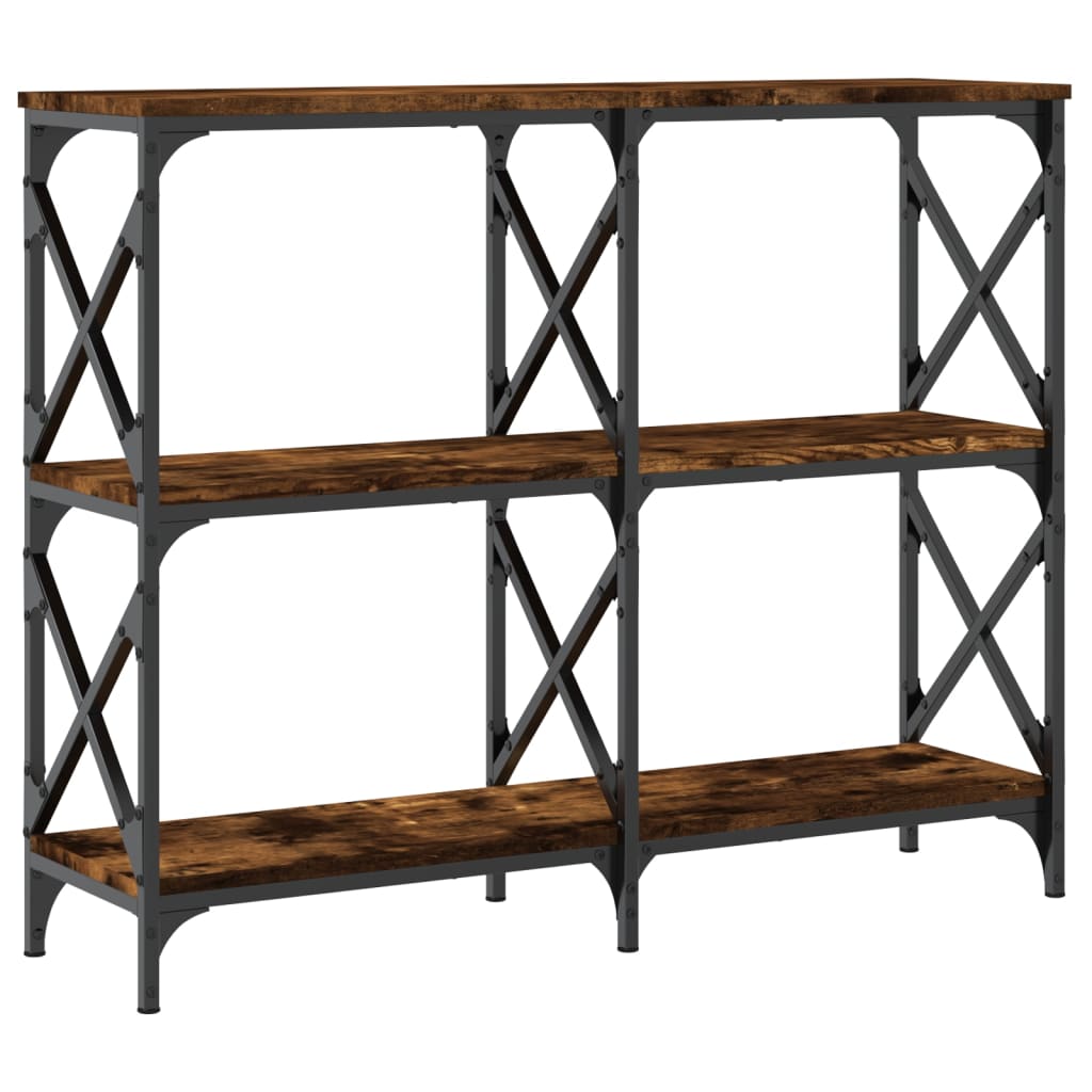 vidaXL Console Table Smoked Oak 100x28x80.5 cm Engineered Wood 6