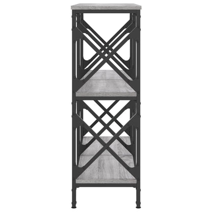 vidaXL Console Table Grey Sonoma 100x28x80.5 cm Engineered Wood 5