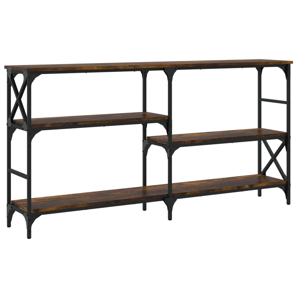 vidaXL Console Table Smoked Oak 150x29x76.5 cm Engineered Wood 6