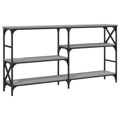 vidaXL Console Table Grey Sonoma 150x29x76.5 cm Engineered Wood 2