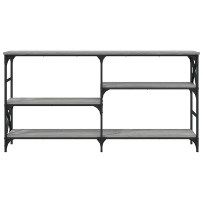 vidaXL Console Table Grey Sonoma 150x29x76.5 cm Engineered Wood 4