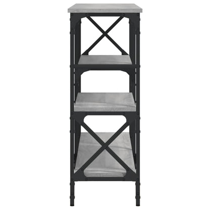 vidaXL Console Table Grey Sonoma 150x29x76.5 cm Engineered Wood 5
