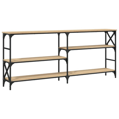 vidaXL Console Table Sonoma Oak 180x29x76.5 cm Engineered Wood 2