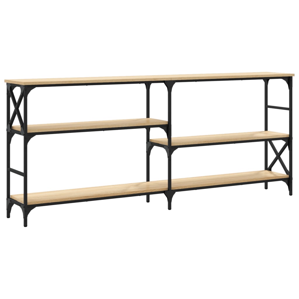 vidaXL Console Table Sonoma Oak 180x29x76.5 cm Engineered Wood 6