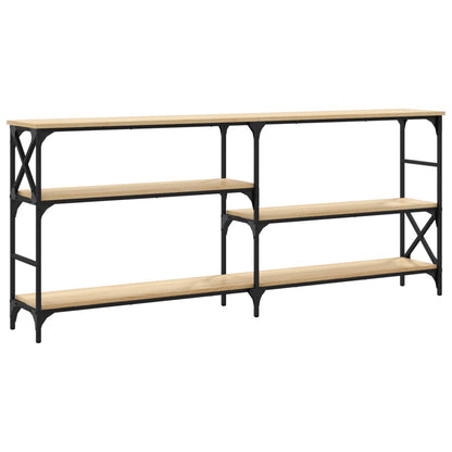 vidaXL Console Table Sonoma Oak 180x29x76.5 cm Engineered Wood 6