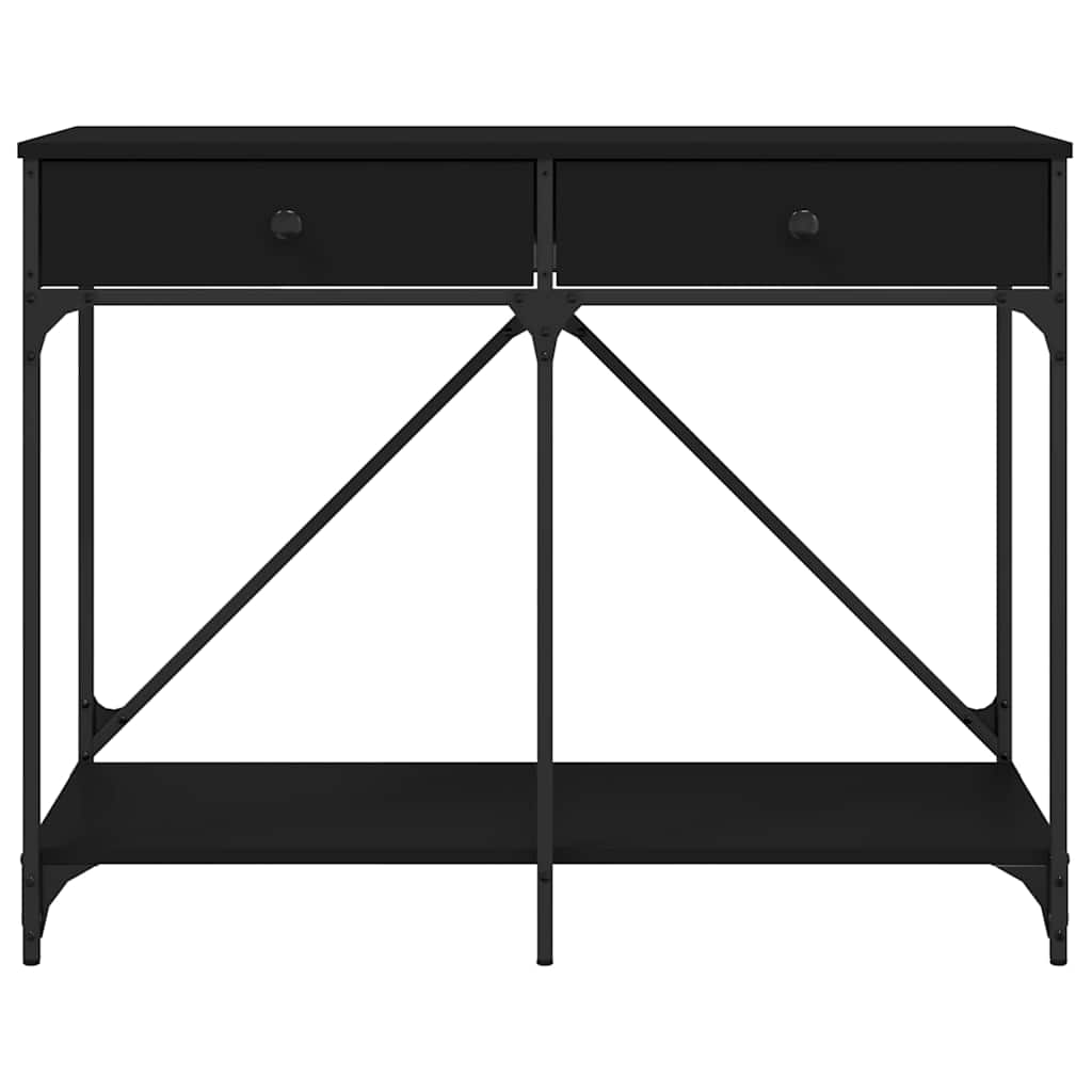vidaXL Console Table Black 100x39x78.5 cm Engineered Wood 6