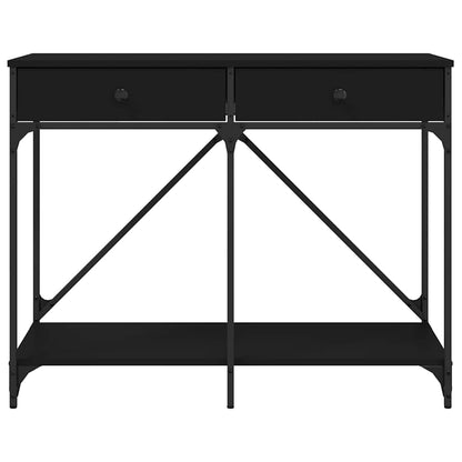 vidaXL Console Table Black 100x39x78.5 cm Engineered Wood 6