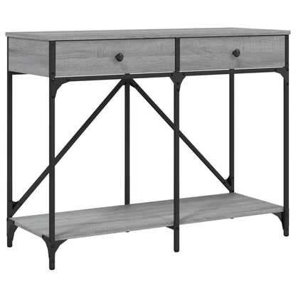 vidaXL Console Table Grey Sonoma 100x39x78.5 cm Engineered Wood 2