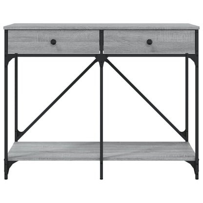 vidaXL Console Table Grey Sonoma 100x39x78.5 cm Engineered Wood 6