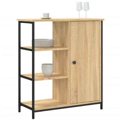 vidaXL Sideboard Sonoma Oak 70x30x80 cm Engineered Wood 3