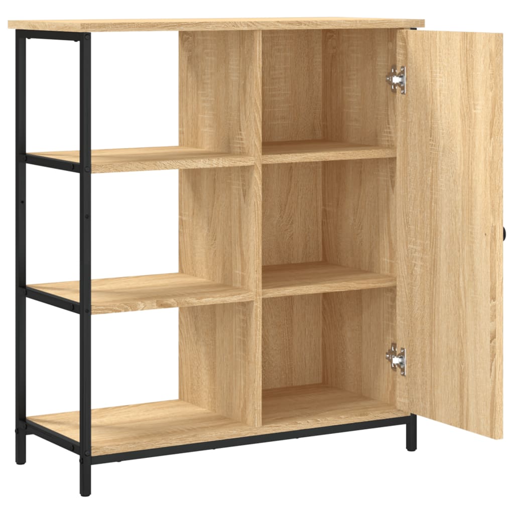 vidaXL Sideboard Sonoma Oak 70x30x80 cm Engineered Wood 5