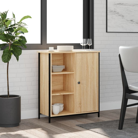 vidaXL Sideboard Sonoma Oak 70x30x80 cm Engineered Wood 1