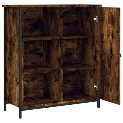 vidaXL Sideboard Smoked Oak 70x30x80 cm Engineered Wood 5
