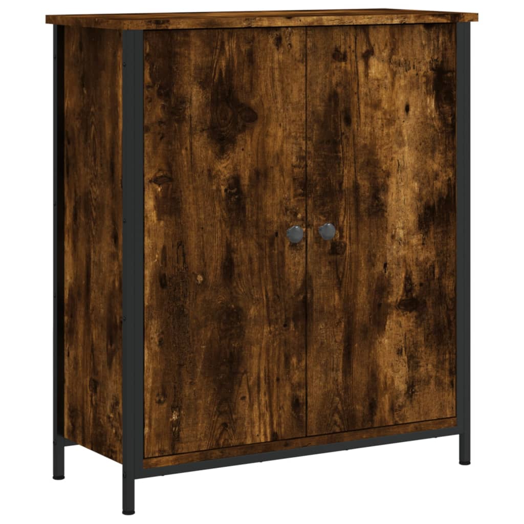 vidaXL Sideboard Smoked Oak 70x30x80 cm Engineered Wood 2
