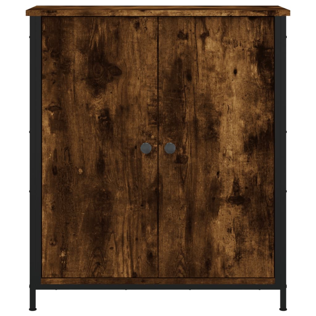 vidaXL Sideboard Smoked Oak 70x30x80 cm Engineered Wood 6