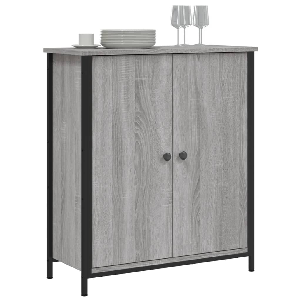 vidaXL Sideboard Grey Sonoma 70x30x80 cm Engineered Wood 3