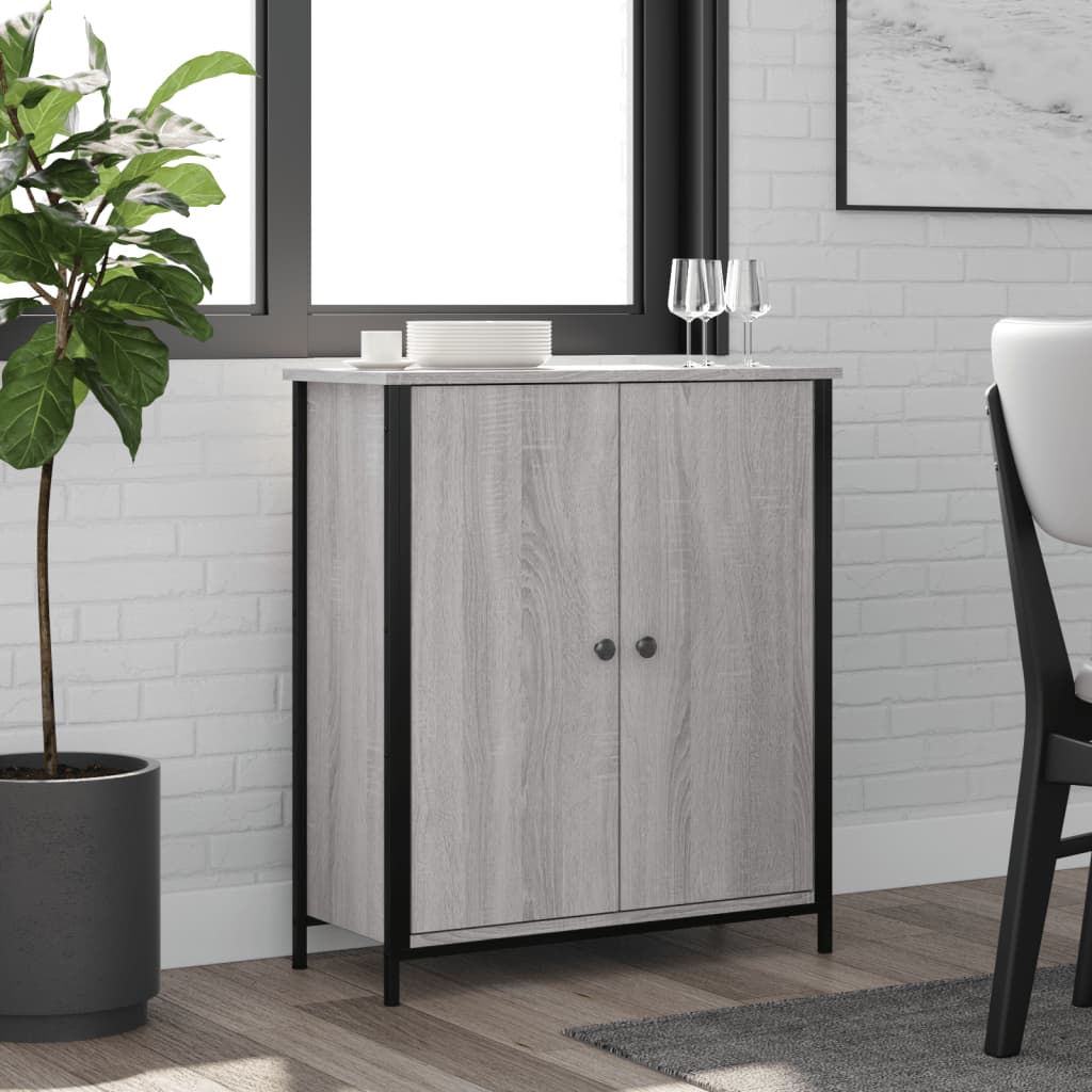 vidaXL Sideboard Grey Sonoma 70x30x80 cm Engineered Wood 1