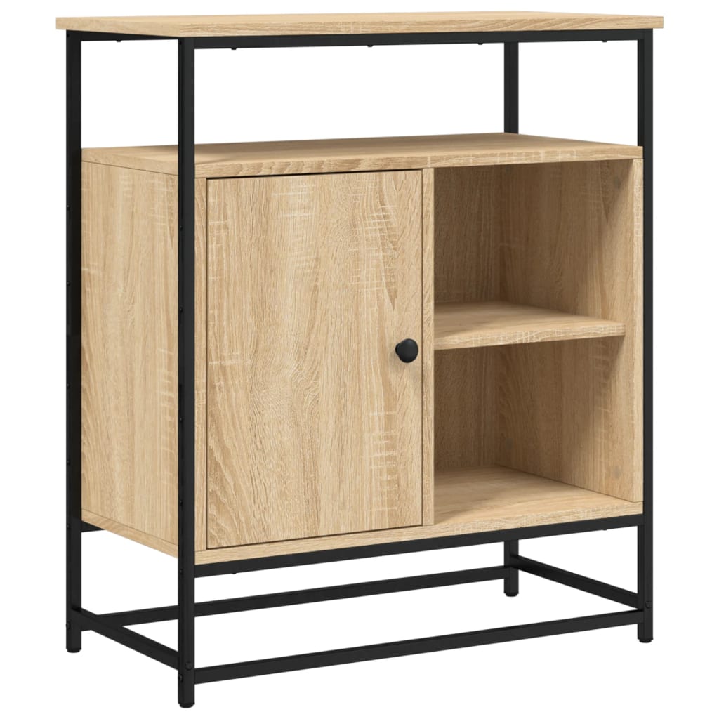 vidaXL Sideboard Sonoma Oak 69x35x80 cm Engineered Wood 2