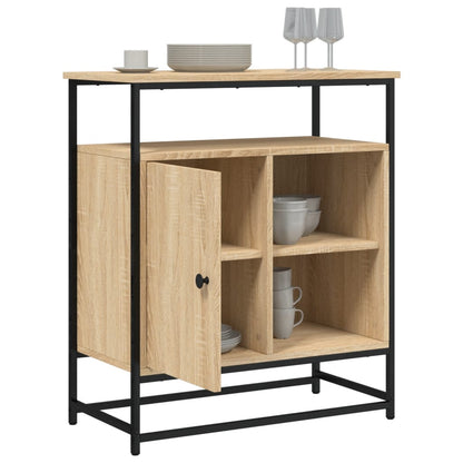 vidaXL Sideboard Sonoma Oak 69x35x80 cm Engineered Wood 4