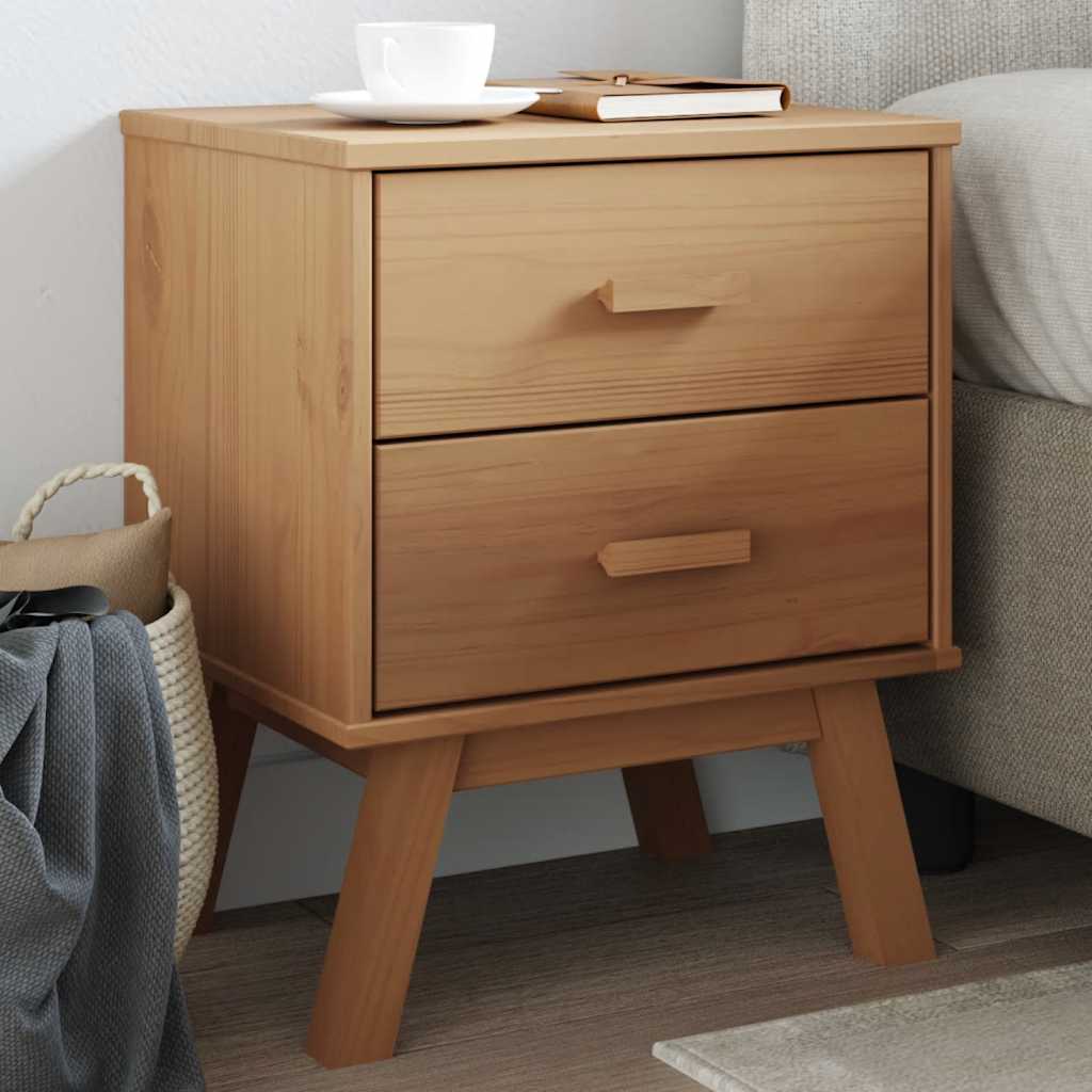 vidaXL Bedside Cabinet "OLDEN" Solid Wood Pine