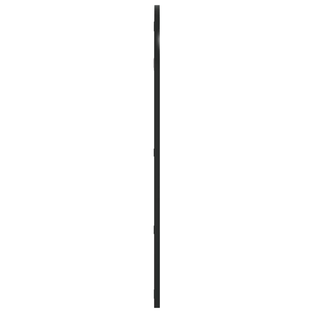 vidaXL Wall Mirror Black 40x80 cm Arch Iron 4