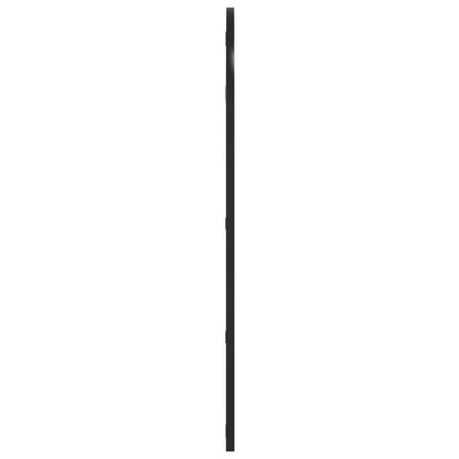 vidaXL Wall Mirror Black 40x80 cm Arch Iron 4