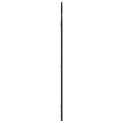 vidaXL Wall Mirror Black 50x100 cm Arch Iron 4