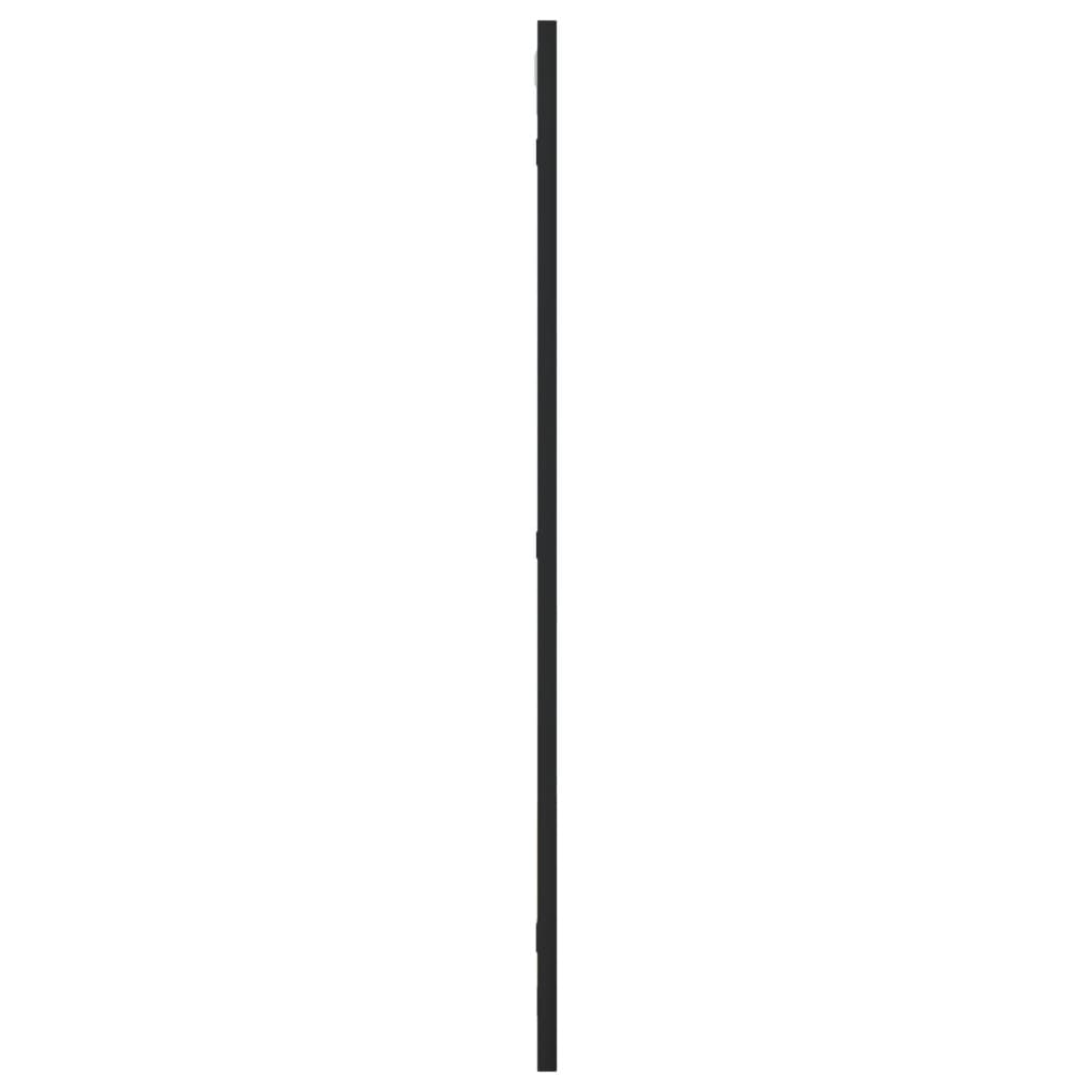 vidaXL Wall Mirror Black 40x80 cm Rectangle Iron 4