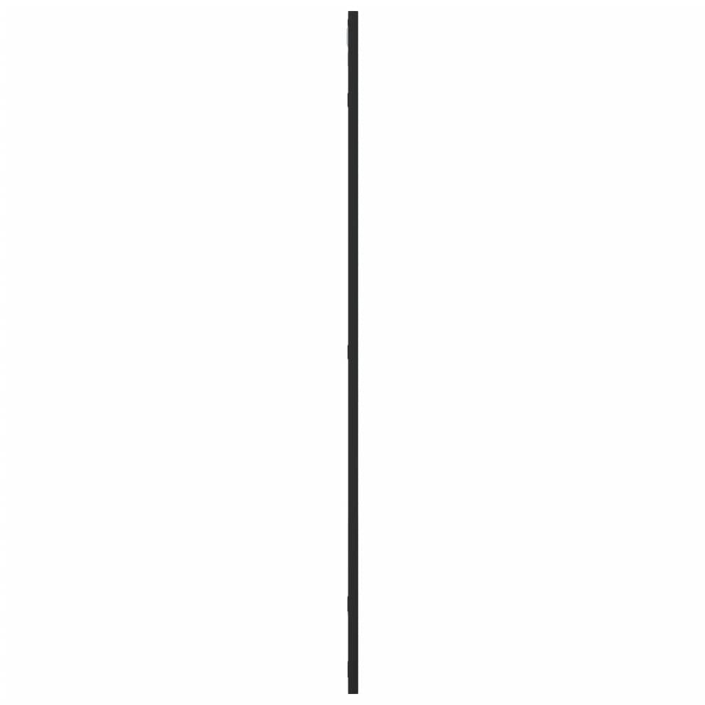 vidaXL Wall Mirror Black 50x100 cm Rectangle Iron 4