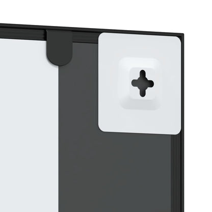 vidaXL Wall Mirror Black 50x100 cm Rectangle Iron 6