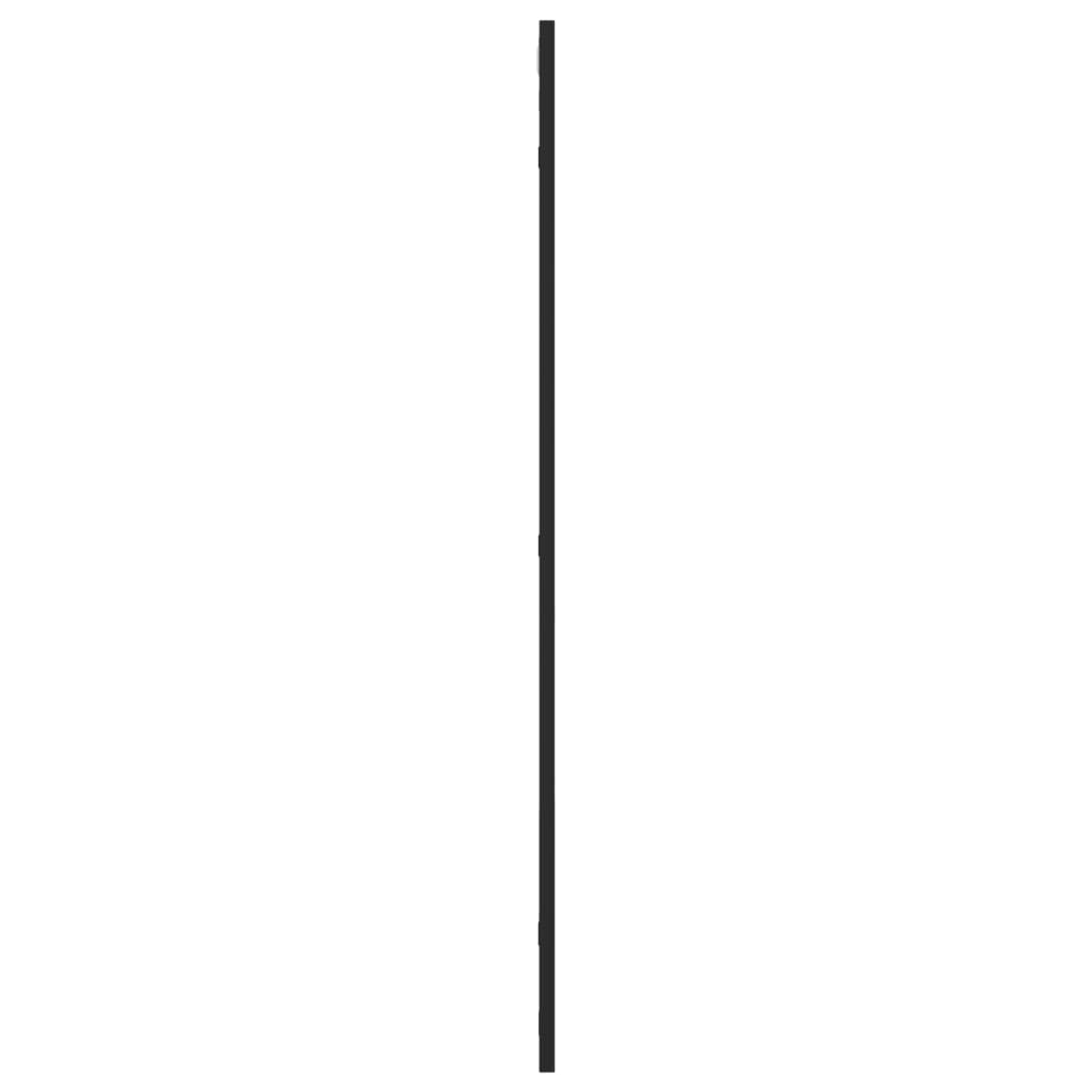 vidaXL Wall Mirror Black 60x100 cm Rectangle Iron 4