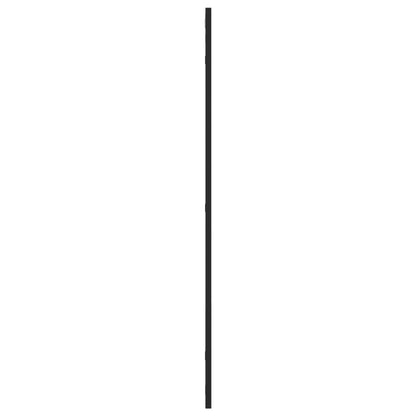 vidaXL Wall Mirror Black 60x100 cm Rectangle Iron 4