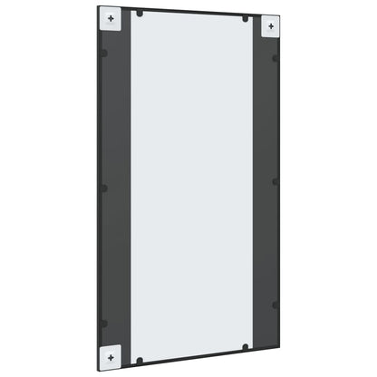 vidaXL Wall Mirror Black 60x100 cm Rectangle Iron 5
