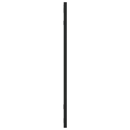 vidaXL Wall Mirror Black 60x60 cm Square Iron 4