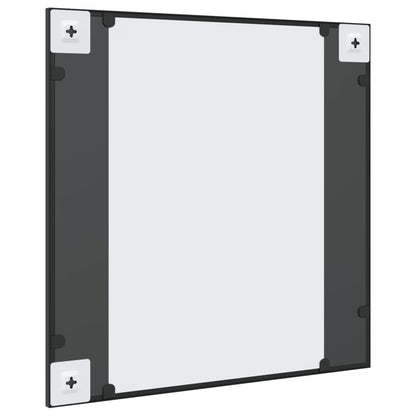 vidaXL Wall Mirror Black 60x60 cm Square Iron 5