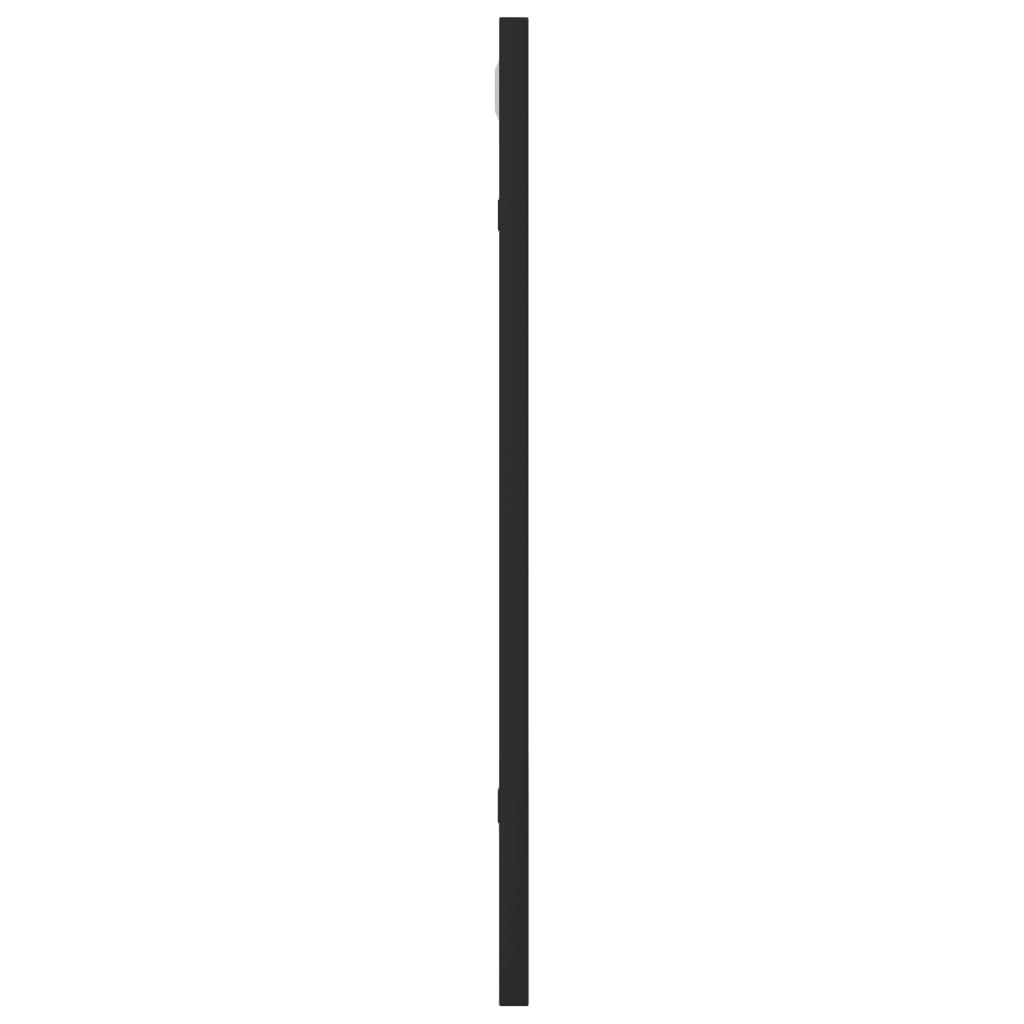 vidaXL Wall Mirror Black 40x50 cm Rectangle Iron 4