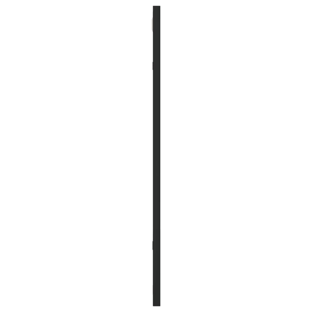 vidaXL Wall Mirror Black 50x60 cm Rectangle Iron 4