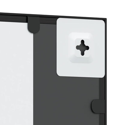 vidaXL Wall Mirror Black 50x60 cm Rectangle Iron 6