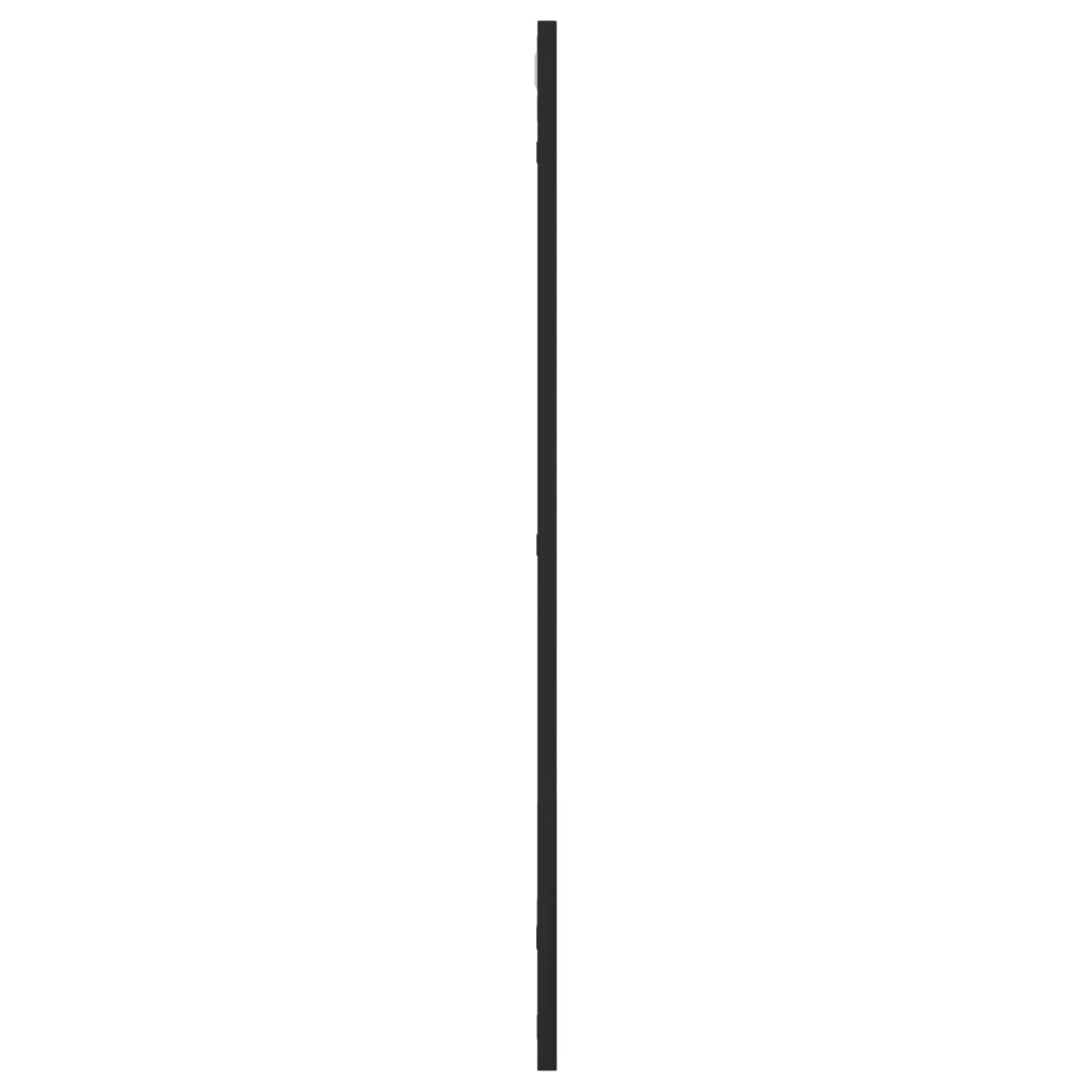 vidaXL Wall Mirror Black 50x80 cm Rectangle Iron 4