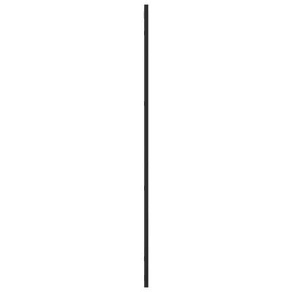 vidaXL Wall Mirror Black 50x100 cm Rectangle Iron 4