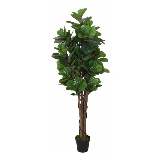 Artificial Fiddle Leaf Fig Tree 96 Leaves Green 120 cm