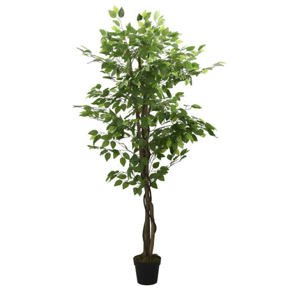 vidaXL Artificial Ficus Tree 630 Leaves 120 cm Green 1