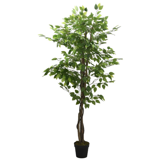 Artificial Ficus Tree 378 Leaves Green 120 cm