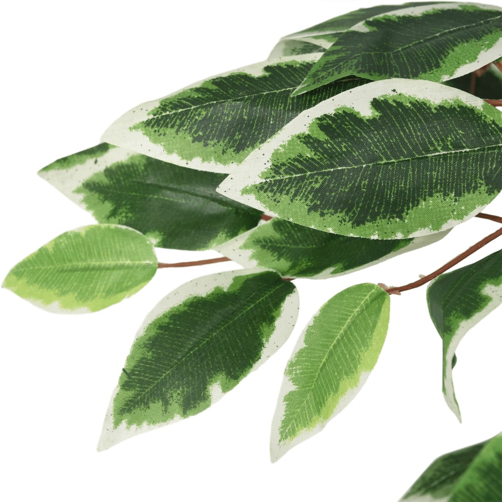 vidaXL Artificial Ficus Tree 630 Leaves 120 cm Green 3