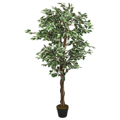 vidaXL Artificial Ficus Tree 756 Leaves 150 cm Green 1