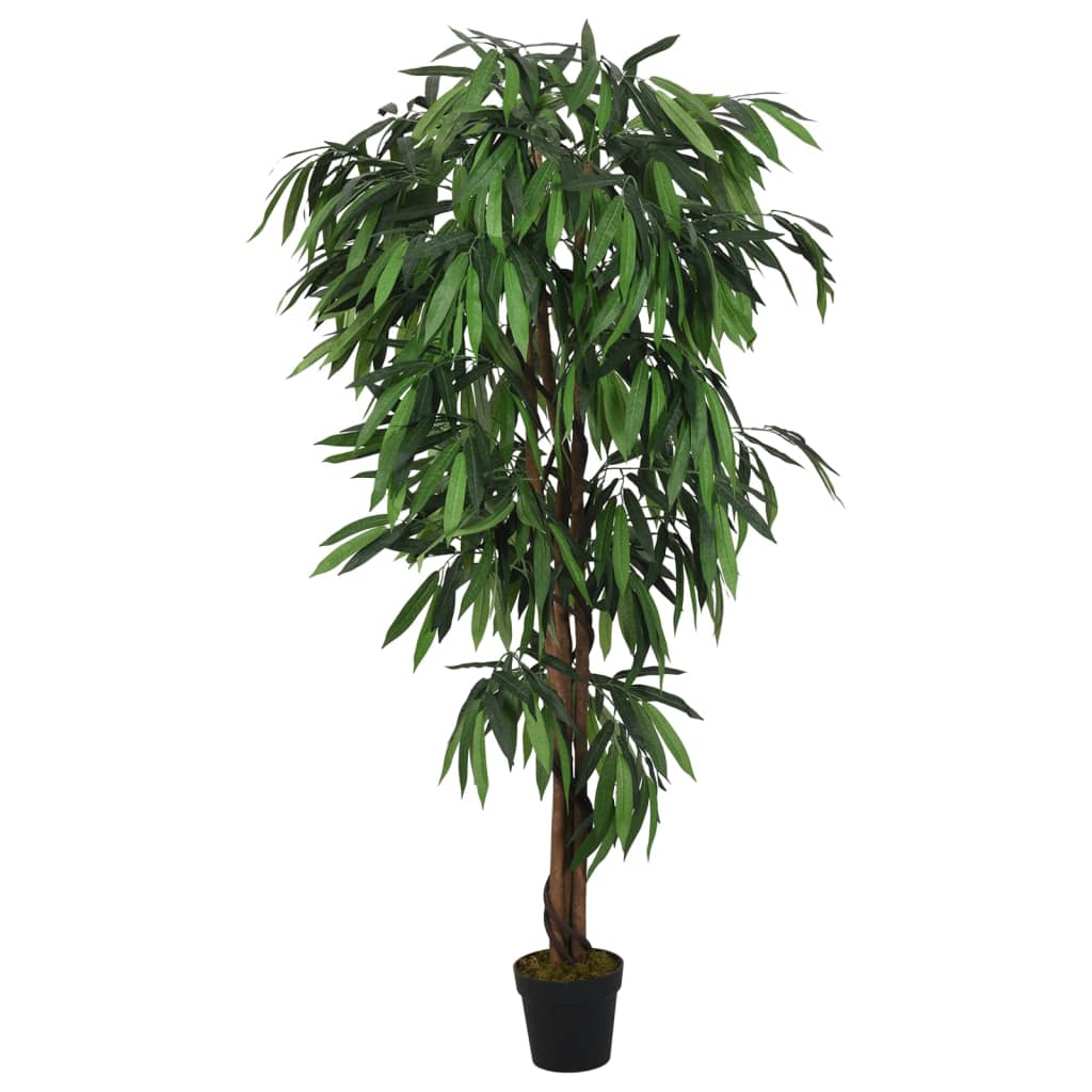 vidaXL Artificial Mango Tree 450 Leaves 120 cm Green 1