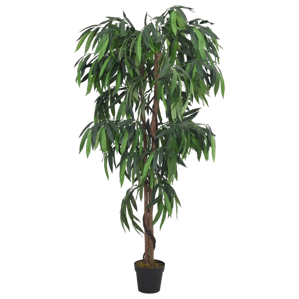 vidaXL Artificial Mango Tree 450 Leaves 120 cm Green 2