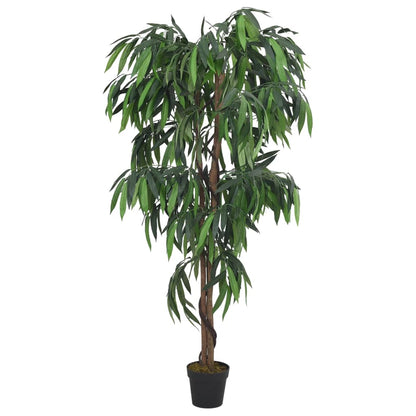 vidaXL Artificial Mango Tree 450 Leaves 120 cm Green 2