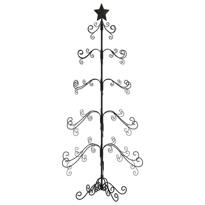 vidaXL Metal Christmas Tree for Decoration Black 150 cm 2