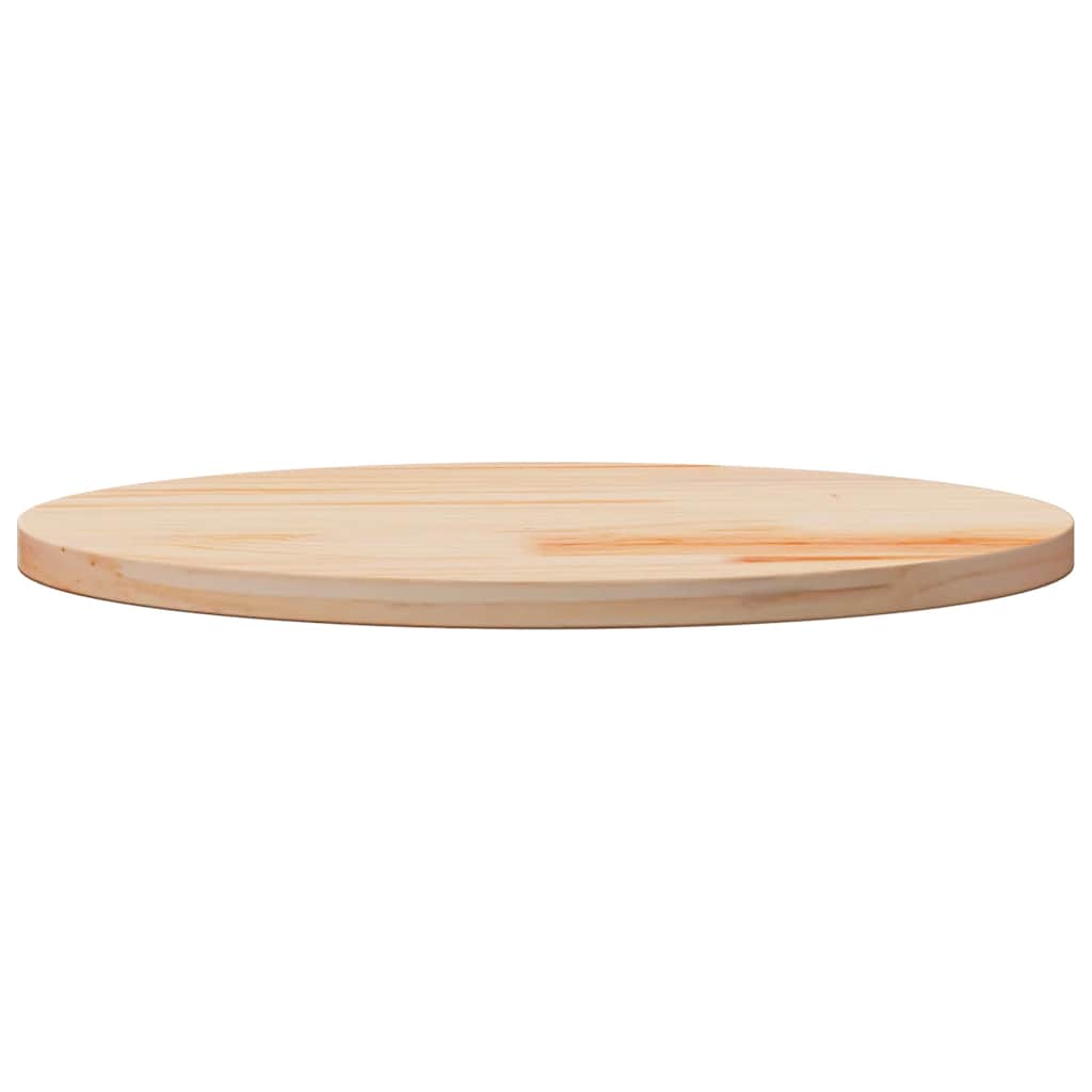 vidaXL Table Top Round Ø70x3 cm Solid Wood Pine 3